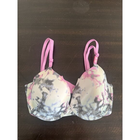 Victorias Secret PINK Wear Everywhere T-Shirt Lightly Lined Underwire Bra 32c - Picture 1 of 4